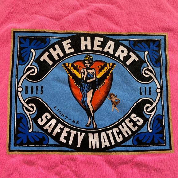 NEW BOYS LIE PERFECT MATCH PINK CREWNECK SWEATSHIRT - ONE SIZE - Picture 9 of 13